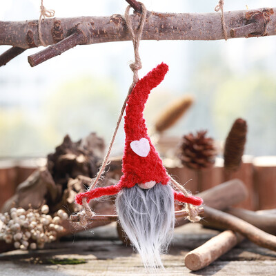 

〖Follure〗Decoration Party Tree Crafts Faceless Doll Home Hanging Ornament Christmas Swing