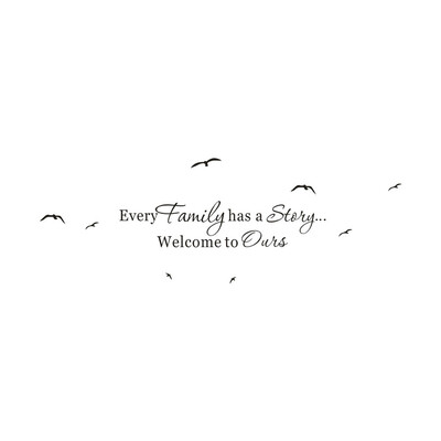 

〖Follure〗Every family Has a Stoiy Removable Art Vinyl Mural Home Room Decor Wall Stickers