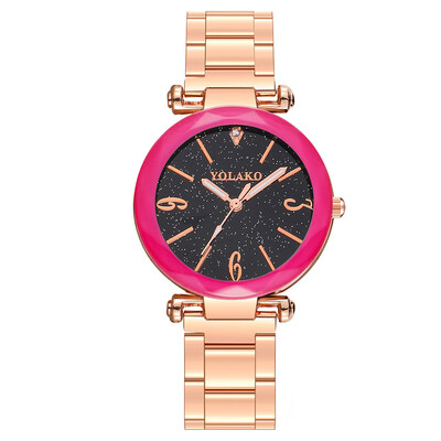 

Women Watches Romantic Starry Sky Scale Dial Ladies Analog Quartz Wristwatch Design Alloy Clock Dress Gift Montre Femme
