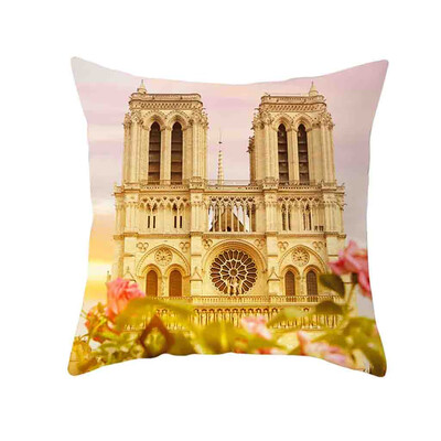 

〖Follure〗Retro Cushion Cover London Paris City Street Scenery Pillowcase Home Decor