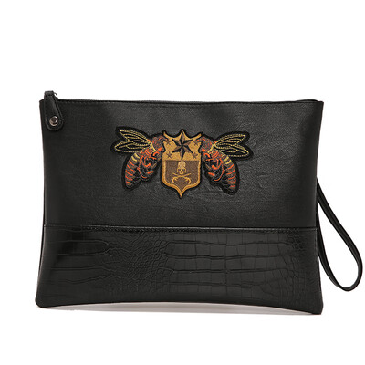 

Original Korean youth handbags fashion mens&womens wrist bag diagonal Crocodile envelope bag