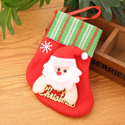

Tailored Christmas Stockings Socks Santa Claus Candy Gift Bag Xmas Hanging Decor