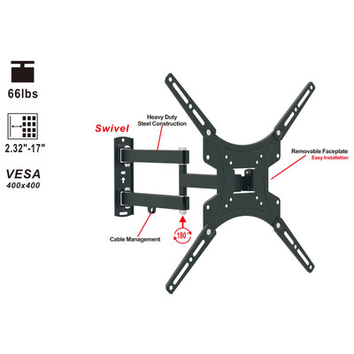 

Exquisite Design TV Display Holder Cold Plated Wall Mount Bracket for 13"-50