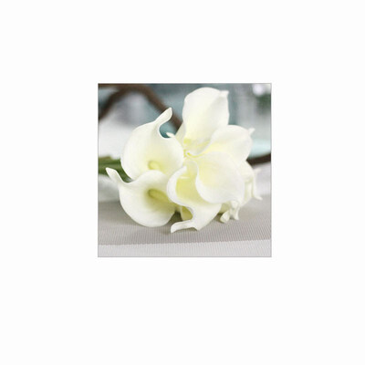 

10pcs Calla Lily Bridal Wedding Bouquet head Latex Real Touch Flower Bouquets White