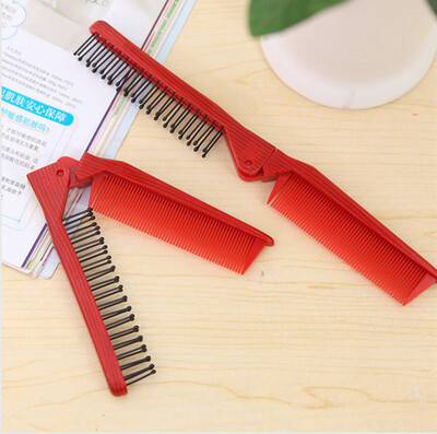

Portable comb double - ended travel comb with straight curly hair