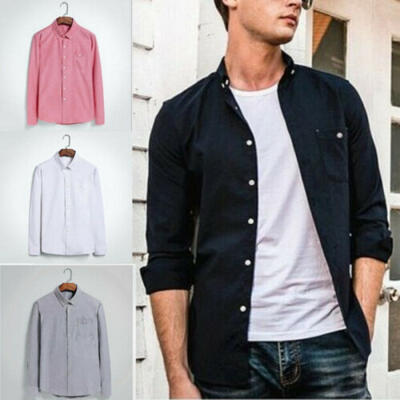 

Fashion Mens Luxury Casual Stylish Slim Fit Long Sleeve Casual Dress Shirts New