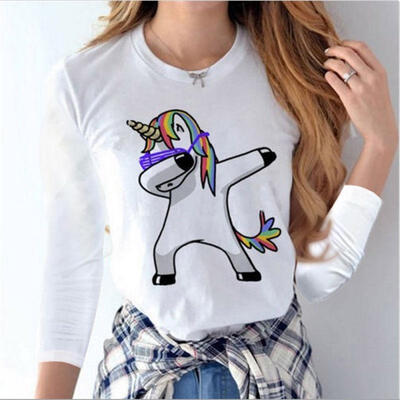 

Fashion Women Summer Loose Top Long Sleeve Blouse Ladies Casual Tops T-Shirt