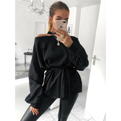 

Fashion Women Ladies Summer Long Sleeve Shirt Loose Casual Blouse Top T-Shirt UK
