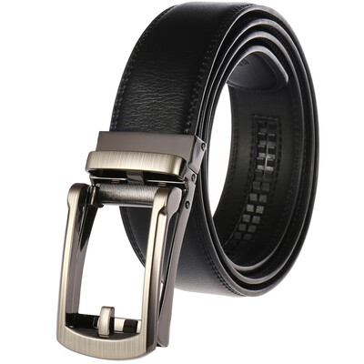 

Manufacturer belt mens two-layer leather automatic buckle belt mens leather belt LY36-21689-1