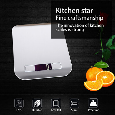 

Siaonvr 5000g1g Digital Scale Kitchen Measure Tools Stainless Steel Electronic Weight