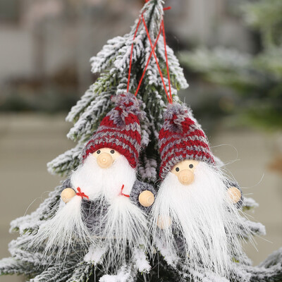 

Siaonvr Christmas Plush Santa Old Man Doll Ornaments Creative Gift Xmas Tree Decoration