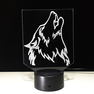 

〖Follure〗3D illusion Visual Night Light 7 Colors Change LED Desk Lamp Bedroom Home Decor