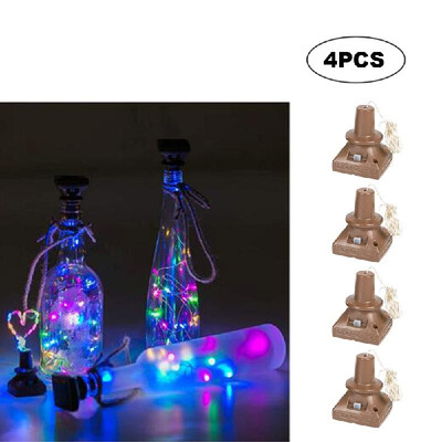 

Square Solar Energy Light 1M Wine Bottle Decor Copper Wire Lamp String