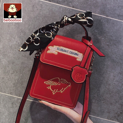 

Ins new small bag 2019 new red Joker mobile phone bag Korean version of mini girls small satchel