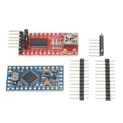 

Pro Mini ATMEGA328P 5V16MHz Board FTDI FT232RL USB to TTL Serial Converter Module Compatible for Arduino