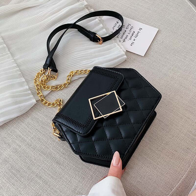 

Popular bag female 2019 new wave Korean version of the wild Messenger bag Ocean rhombic chain bag fashion shoulder bag