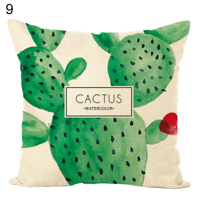 

Tropical Plant Cactus Throw Pillow Case Cushion Cover Sofa Bed Office Home Decor