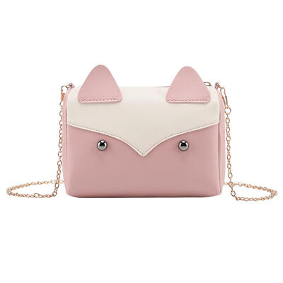 

Cat Shape Girls Shoulder Handbags Women Chain Leather Crossbody Phone Bags