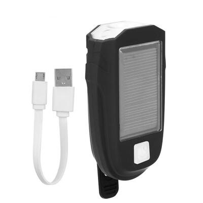 

Greensen 600lm Waterproof Bicycle Headlight Solar Powered USB Charging Mountain Bike Light