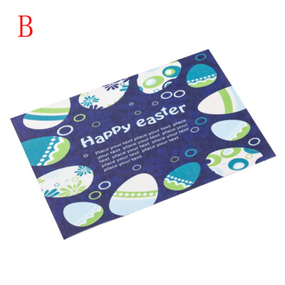 

Toponeto Easter Funny Bunny Bottom&Colorful Eggs Placemats Holiday Non Slip Heat-Resistant