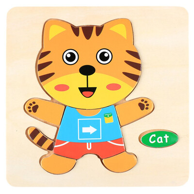 

Gotoamei Wooden Puzzle Educational Developmental Baby Kids Training Toy