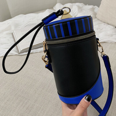 

2019 new spring Korean version of personality mini slung bucket bag creative whimsy bag cylindrical women