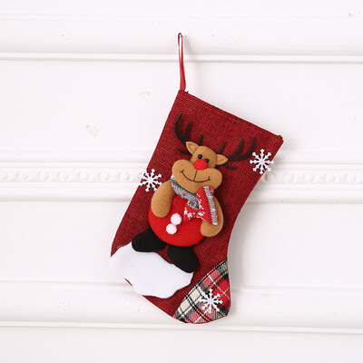 

〖Follure〗Christmas Stockings Socks Santa Claus Candy Gift Bag Xmas Hanging Decor