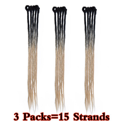 

Dreadlock Extension Ombre For Hip-Hop Synthetic Heat Resistant Crochet Braiding Hair Handmade Extension Twist Braiding For Women