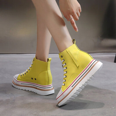 

Fashion Martin boots high-heeled shoes thick soles high heels autumn casual womens shoes short boots breathable