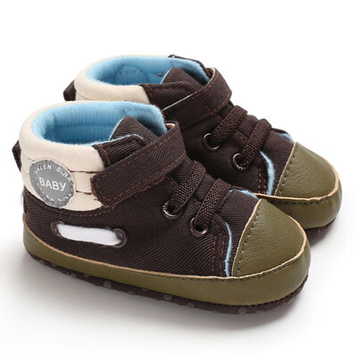 

Baby Boys Non-Slip First Walkers Soft Soled Shoes Newborn Kids Casual Walking Crib Shoe