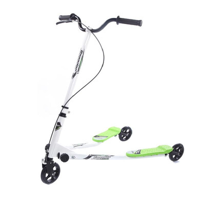 

Adults 3 Wheel Tri Slider Swing Winged Push Motion Scooter Speeder Flicker Drifter Green