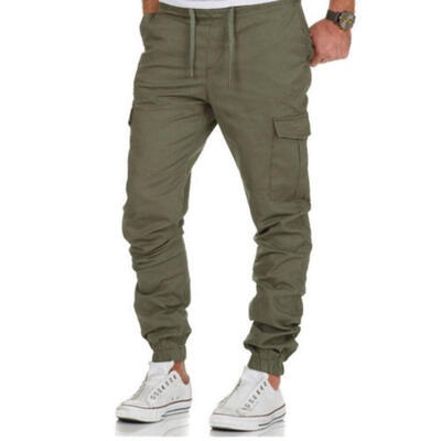 

New Men Long Casual Sport Pants Trousers Slim Fit Gym Tracksuit Jogger Sweatpants