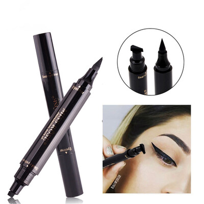 

Miss Rose Brand Eyes Liner Liquid Make Up Pencil Waterproof Black Double-ended Makeup Stamps Eyeliner Pencil