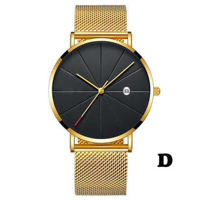 

〖Follure〗Simple And Unobtrusive Business Network Strap Casual Mens Quartz Watch