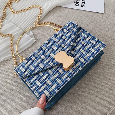 

Woven small bag women 2019 new Korean fashion Joker shoulder Messenger bag fashion handbags
