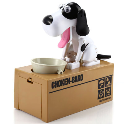 

Cute Stealing Dog Model Piggy Bank Money Save Pot Creative Gift