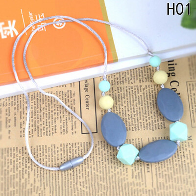 

Baby Teething Necklace For Mom PLUS Bonus Teething Cookie Made From 100 BPA Free Silicone