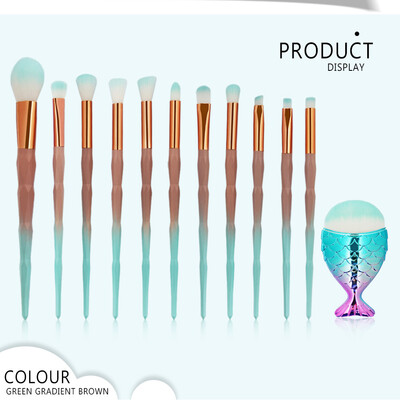 

Toponeto 12Pc Makeup Brushes Set Powder Foundation Eyeshadow Eyeliner Lip Cosmetic Brush