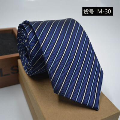 

New spot tie business dress mens tie polyester yarn arrow type 8CM business tie wholesale