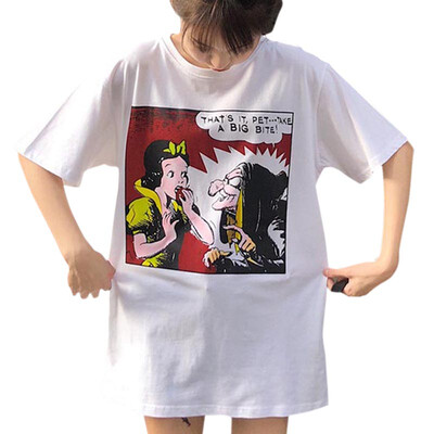 

T Shirt Women Printing Summer Personality shirt Short-sleeved Womens T-shirt Loose Korean tshirt