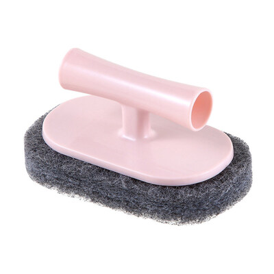 

Handled Brush Scouring Pad Scrubber Sink Pot Bowl Plate Kitchen Cleaning Tool