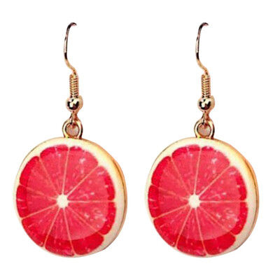 

6 Pairs Creative Fruit Earrings PineappleGrapefruit Strawberry Earrings Small Fresh Fruit Earrings