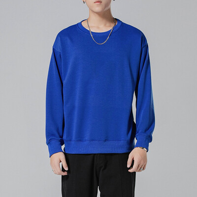 

Toponeto Mens New Fashion Autumn Winter Long Sleeved Tops Solid Bottoming T-shirts