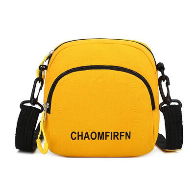 

Letter Print Sports Shoulder Handbags Canvas Unisex Crossbody Phone Bags