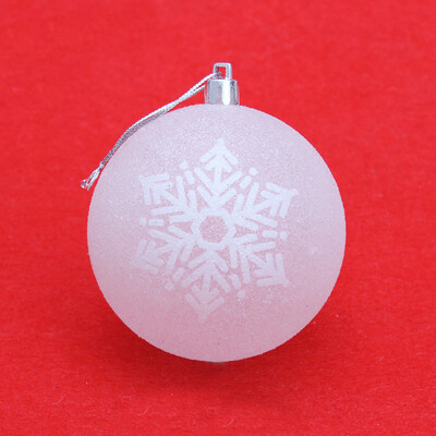 

〖Follure〗Regency Snow Ball Ornament Snow Drenched Christmas Ball Ornament 80mm