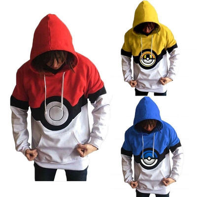 

Pokemon Go Team Valor Mystic Instinct Pokeball Hoodies Sweatershirt Top Blouse