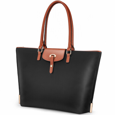 

REALER women bag large waterproof nylon handbag female business briefcase tote bag for computer&offfice&workladies shoulder bag