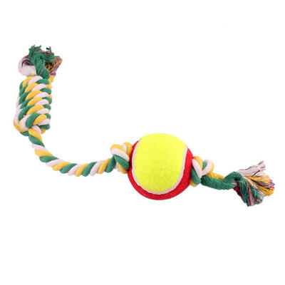 

Dog Pet Braided Knot Cotton Rope Ball Puppy Teething Clean Chew Bite Toys