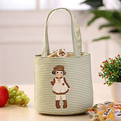 

Siaonvr Thermal Insulated Box Tote Cooler Bag Bento Pouch Lunch Storage Case YE