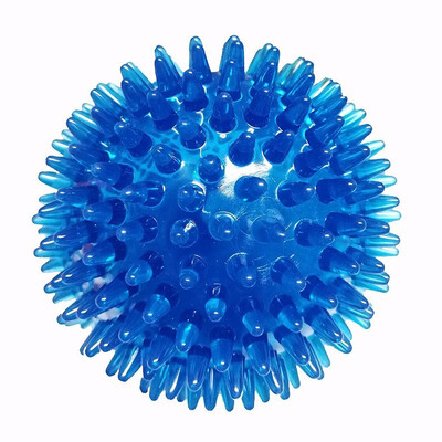 

Durable Dog Spike Ball Squeaky Dog Toy for Tooth Cleaning TrainingRandom Color